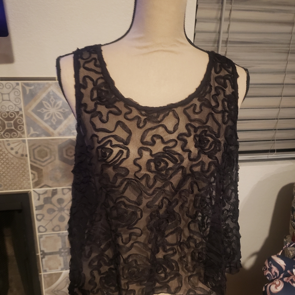 SOLD ***" Free people sheer top - Picture 5 of 6
